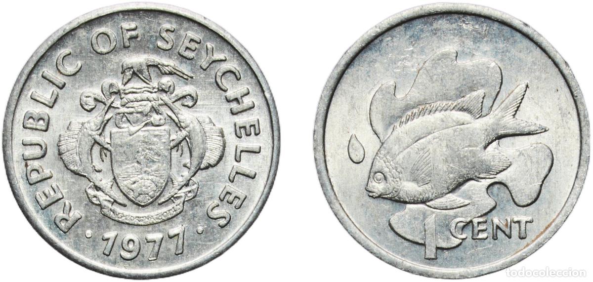 Material numism&aacute;tico: Seychelles Republic 1977 1 Cent Aluminium Heaton and Sons / The Mint Birmingham Limited 0.67g UNC
