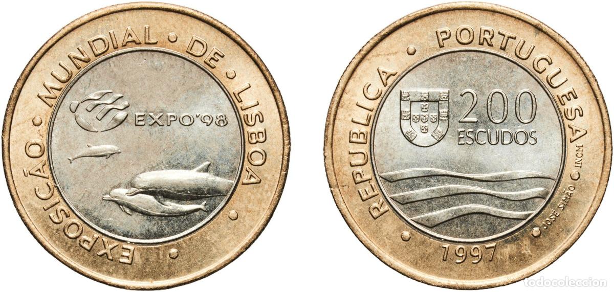 Material numism&aacute;tico: Portugal Third Republic 1997 INCM 200 Escudos (EXPO'98) Bimetallic: copper-nickel plated nickel cen