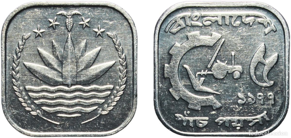Material numism&aacute;tico: Bangladesh People's Republic 1977 5 Poisha (FAO) Aluminium (97.2% Aluminium, 2.8% Magnesium) Ottawa