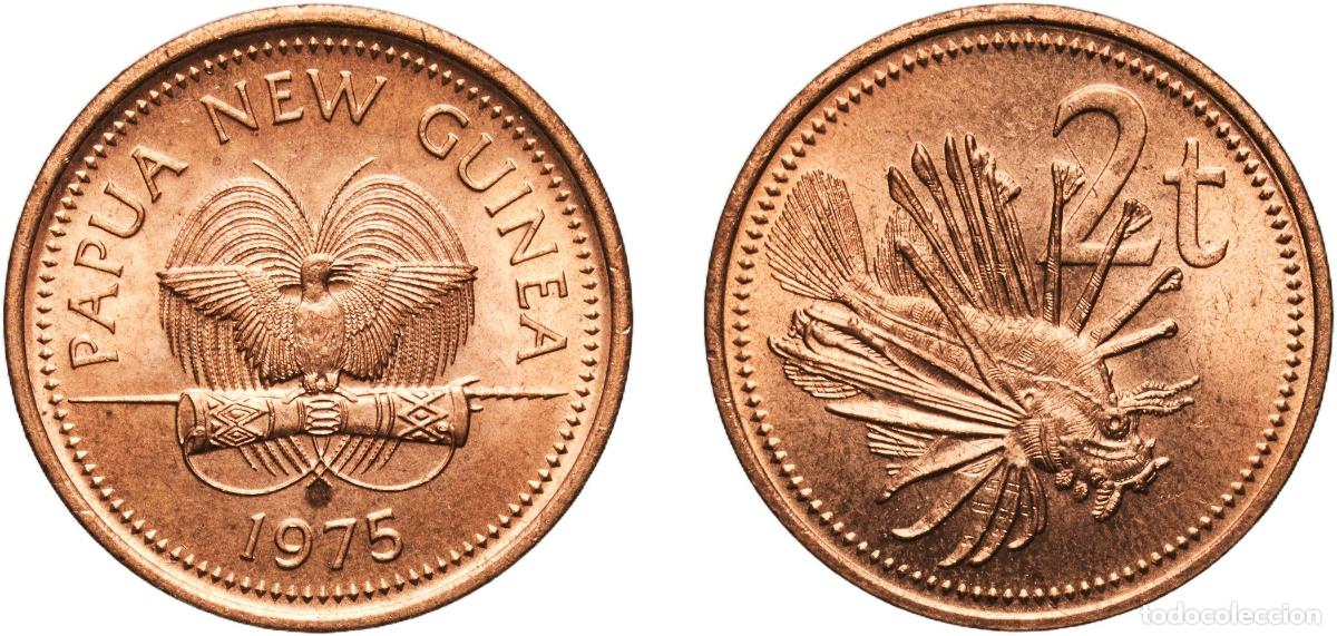 Material numism&aacute;tico: Papua New Guinea Constitutional Monarchy 1975 2 Toea - Elizabeth II Bronze (97% Copper, 0.5% Tin, 2
