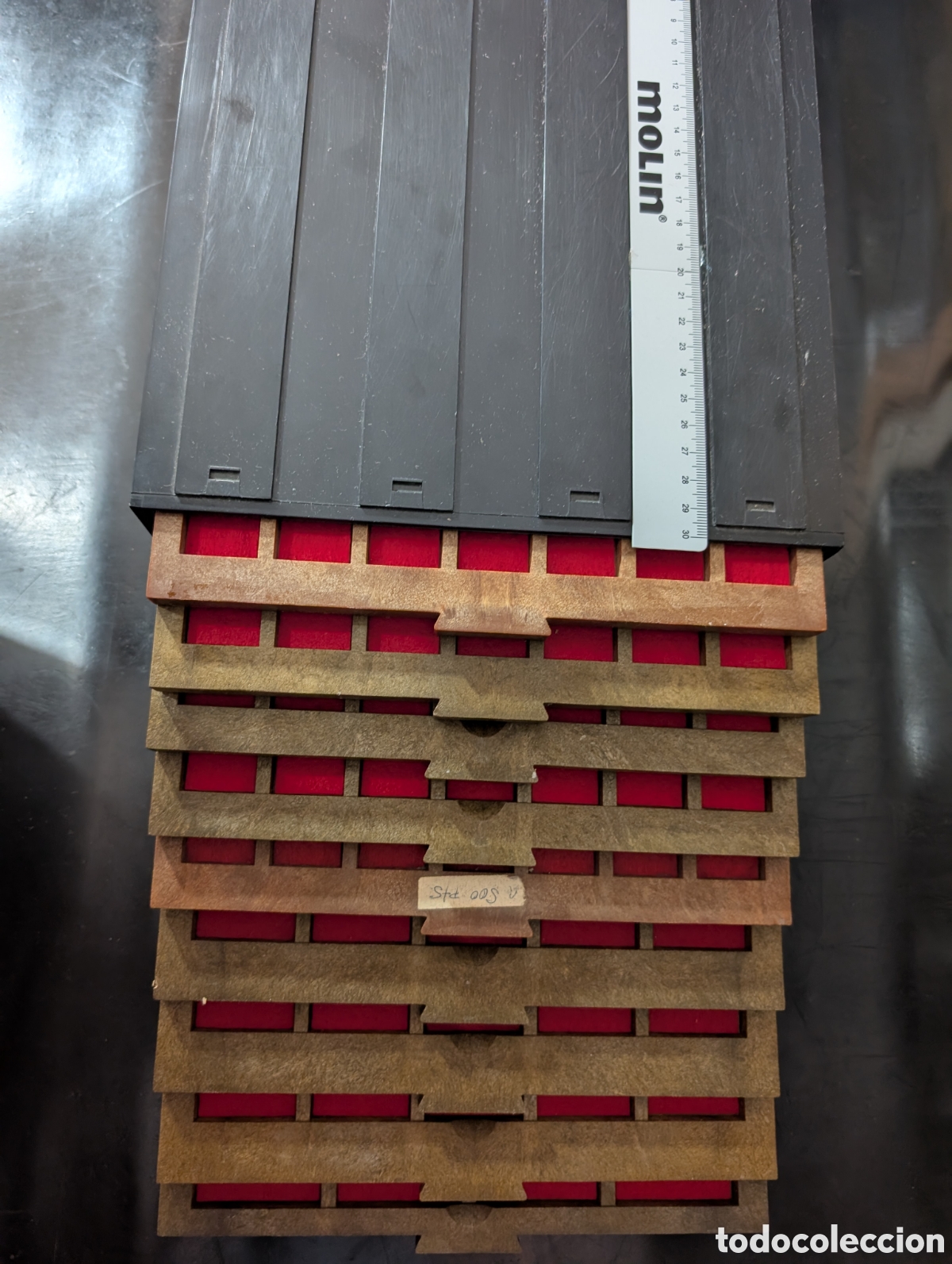 Numismatisches Material: Monetario de LUJO 9 bandejas Gabinete numism&aacute;tico