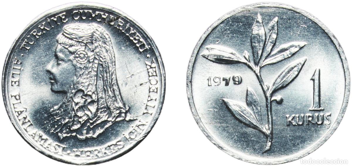 Material numism&aacute;tico: Turkey Republic 1979 1 Kuruş (FAO) Aluminium Turkish State Mint (15000) 0.42g UNC KM 924a Sch&ouml;n 44