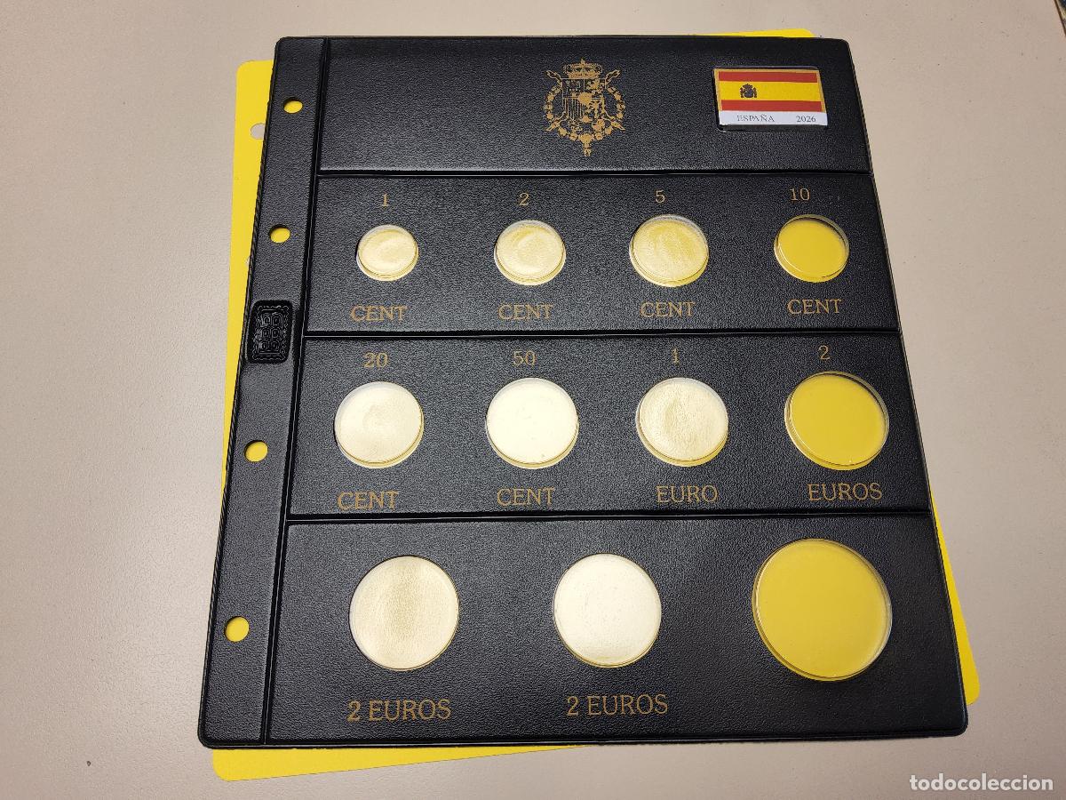 Material numism&aacute;tico: &euro;URO 2026. Hoja ESPA&Ntilde;A para colocaci&oacute;n serie &euro;uromonedas 2026