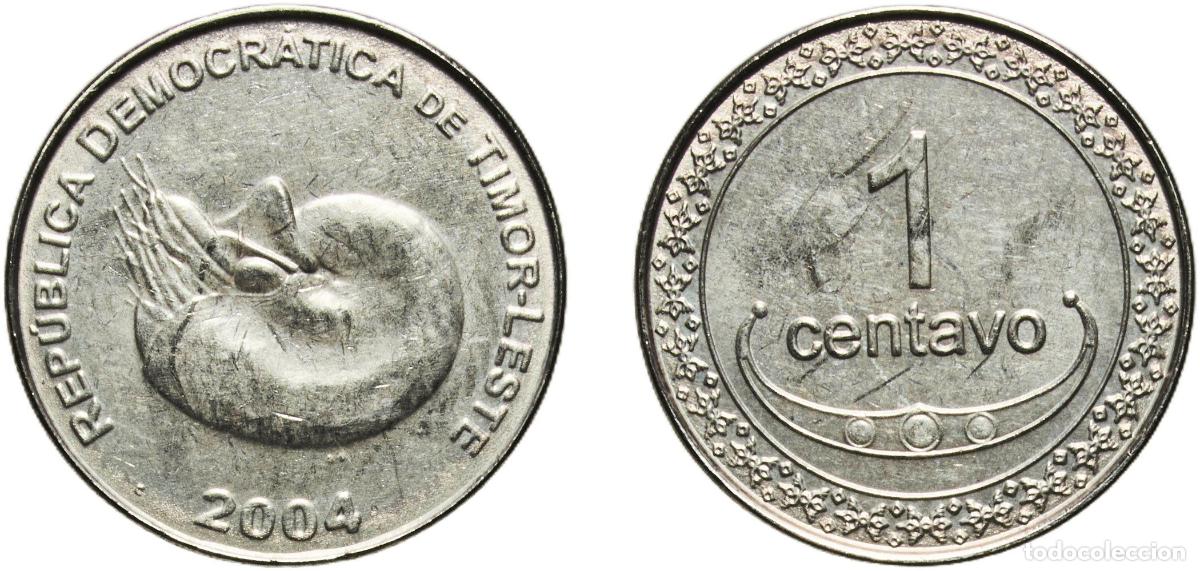 Material numism&aacute;tico: Timor-Leste Republic 2004 1 Centavo Nickel clad steel Royal Australian Mint (1500000) 3.15g UNC KM