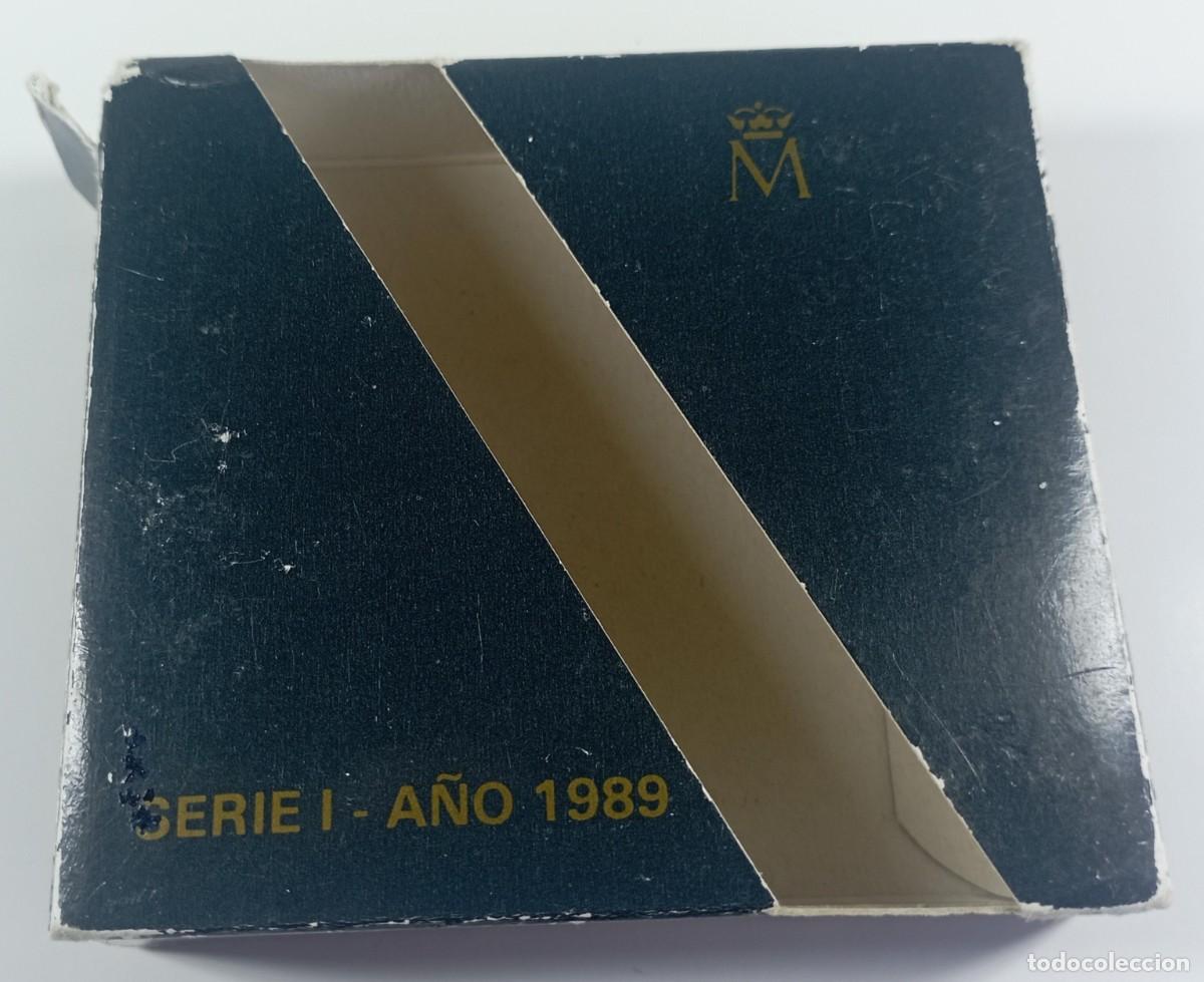 Material numism&aacute;tico: Funda estuche de cart&oacute;n para moneda de 40.000 pesetas de oro 1989