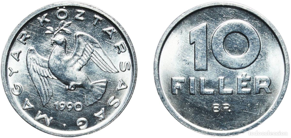 Material numism&aacute;tico: Hungary Republic 1990 BP. 10 Fill&eacute;r Aluminium Hungarian mint (46515000) 0.65g UNC KM 675 Sch&ouml;n 174