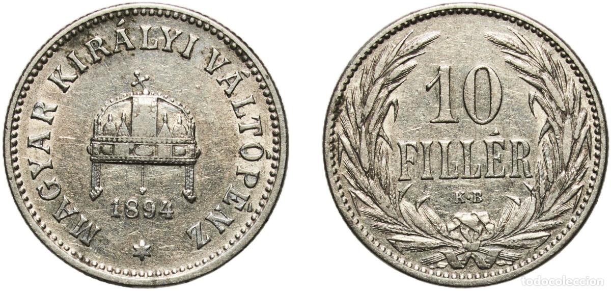 Material numism&aacute;tico: Hungary Austro-Hungarian Empire 1894 KB 10 Fill&eacute;r - Francis Joseph I Nickel Kremnica Mint (39463387