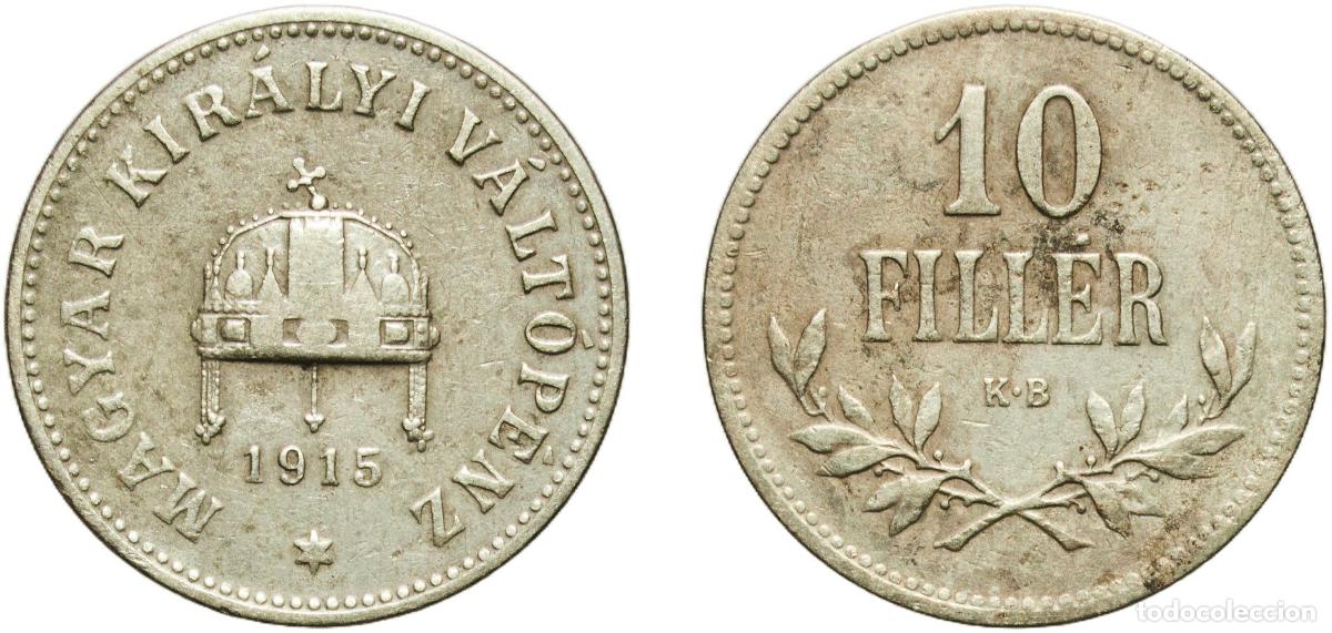 Material numism&aacute;tico: Hungary Austro-Hungarian Empire 1915 KB 10 Fill&eacute;r - Francis Joseph I Nickel brass Kremnica Mint (44