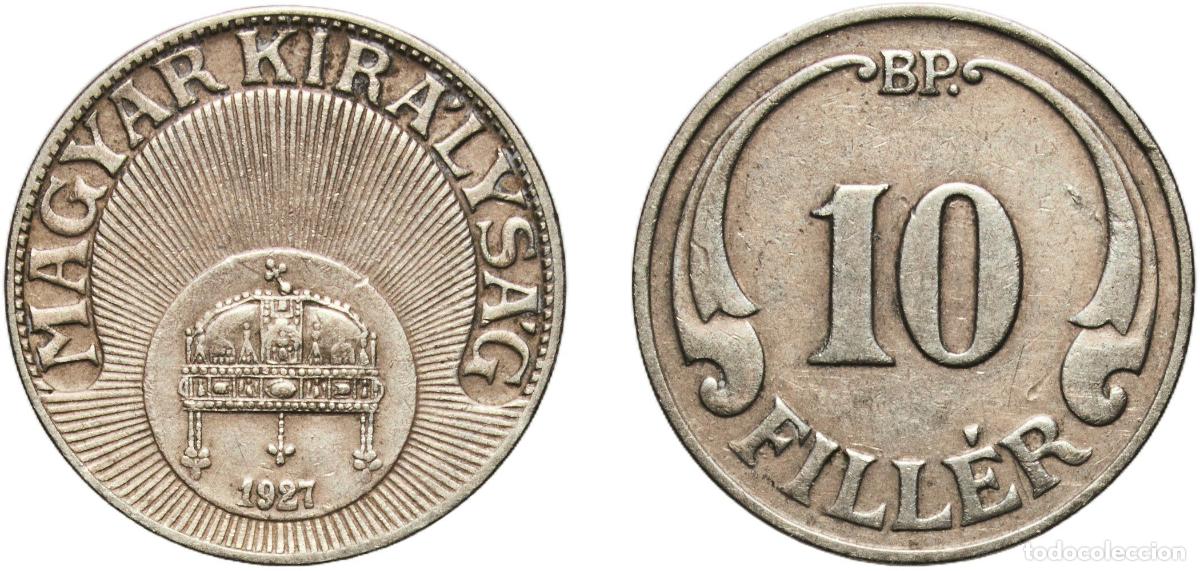 Material numism&aacute;tico: Hungary Kingdom 1927 BP 10 Fill&eacute;r - Mikl&oacute;s Horthy Copper-nickel Hungarian mint (12255020) 3g XF KM
