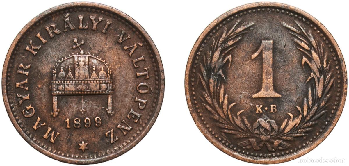Material numism&aacute;tico: Hungary Austro-Hungarian Empire 1899 KB 1 Fill&eacute;r - Francis Joseph I Bronze Kremnica Mint (5065895)