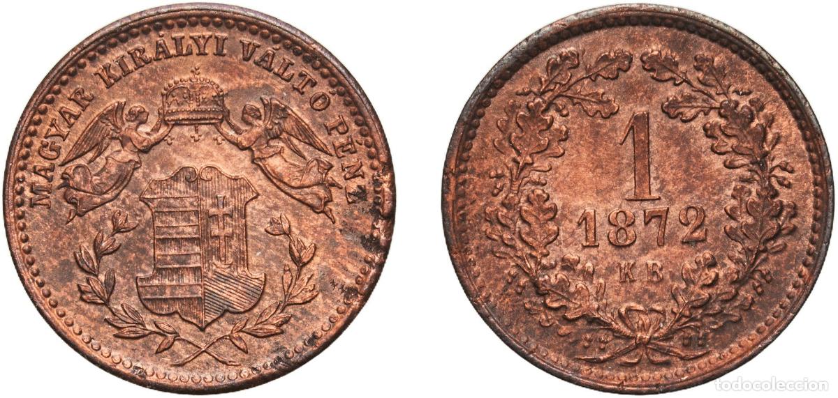 Material numism&aacute;tico: Hungary Austro-Hungarian Empire 1872 KB 1 Kreuzer - Francis Joseph I Copper Kremnica Mint 3.26g AU