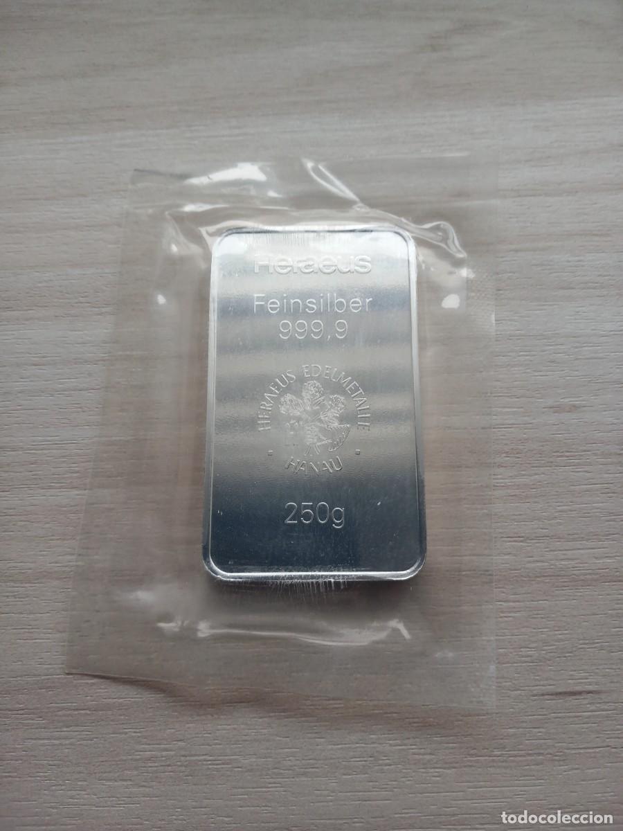 Material numism&aacute;tico: Lingote de plata pura 999 de 250 gr