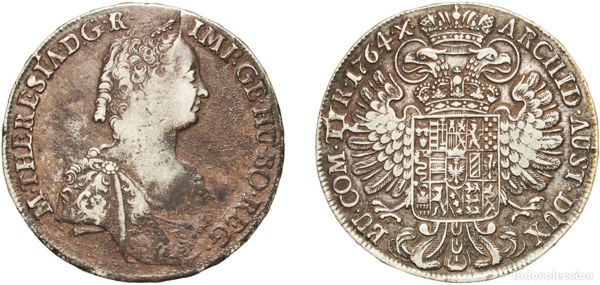 Material numism&aacute;tico: Austria Empire 1764 1 Thaler - Maria Theresia (Hall) Silver (.875) Hall, Tyrol Mint 27.97g VF Envir