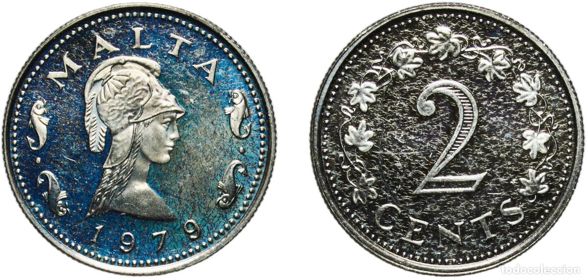 Material numism&aacute;tico: Malta Republic 1979 FM 2 Cents Copper-nickel (75% Copper, 25% Nickel) The Franklin Mint (6577) 2.25