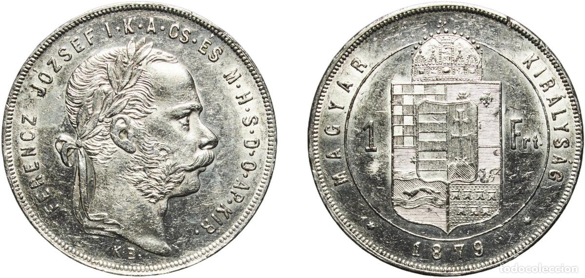 Material numism&aacute;tico: Hungary Austro-Hungarian Empire 1879 K B 1 Forint - Ferenc J&oacute;zsef Silver (.900) Kremnica Mint (2575
