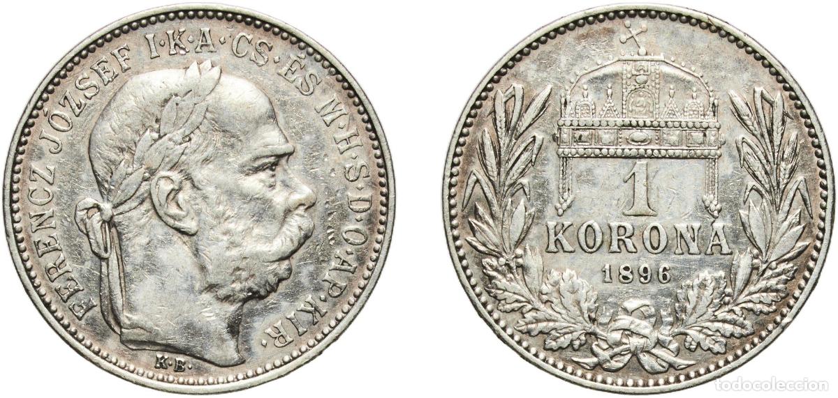 Material numism&aacute;tico: Hungary Austro-Hungarian Empire 1896 KB 1 Korona - I. Ferenc J&oacute;zsef (Franz Joseph I - 1848/1867-191