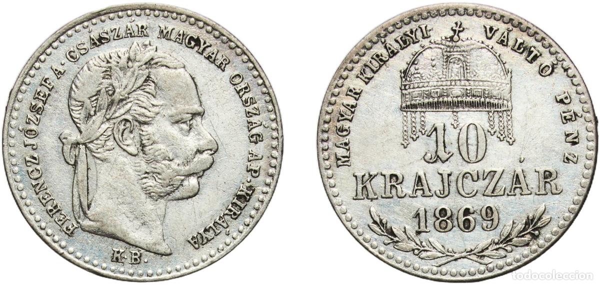 Material numism&aacute;tico: Hungary Austro-Hungarian Empire 1869 KB 10 Kreuzers - Francis Joseph I Billon (.400 silver) Kremnic