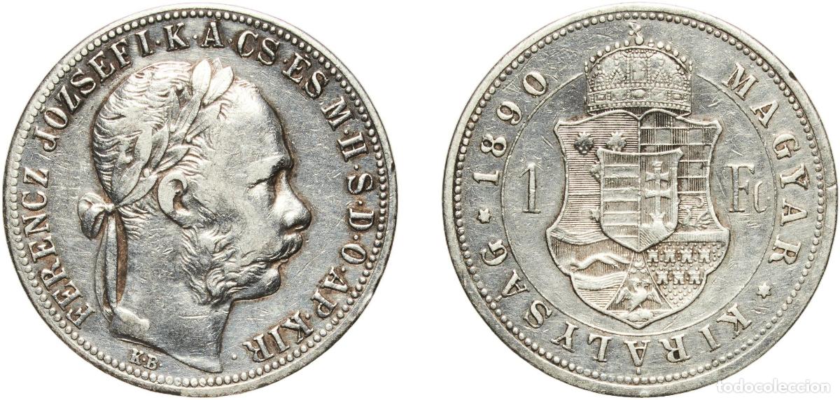 Material numism&aacute;tico: Hungary Austro-Hungarian Empire 1890 K B 1 Forint - Ferenc J&oacute;zsef Silver (.900) Kremnica Mint (2021