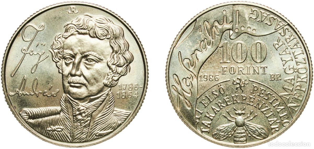 Material numism&aacute;tico: Hungary People's Republic 1986 BP. 100 Forint (Andr&aacute;s F&aacute;y) Nickel brass Hungarian mint (42000) 12g
