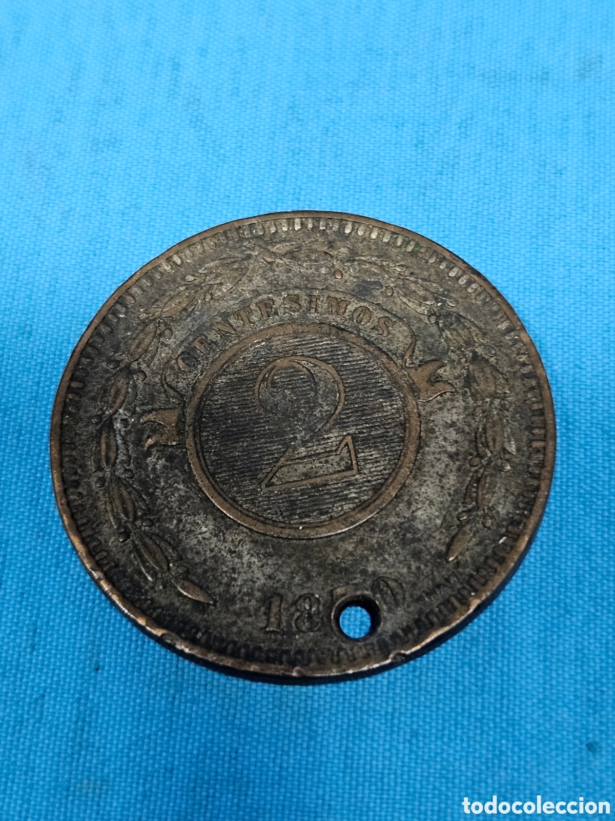 Materiale numismatico: MONEDA REPUBLICA DE PARAGUAY, 2 CENTESIMOS