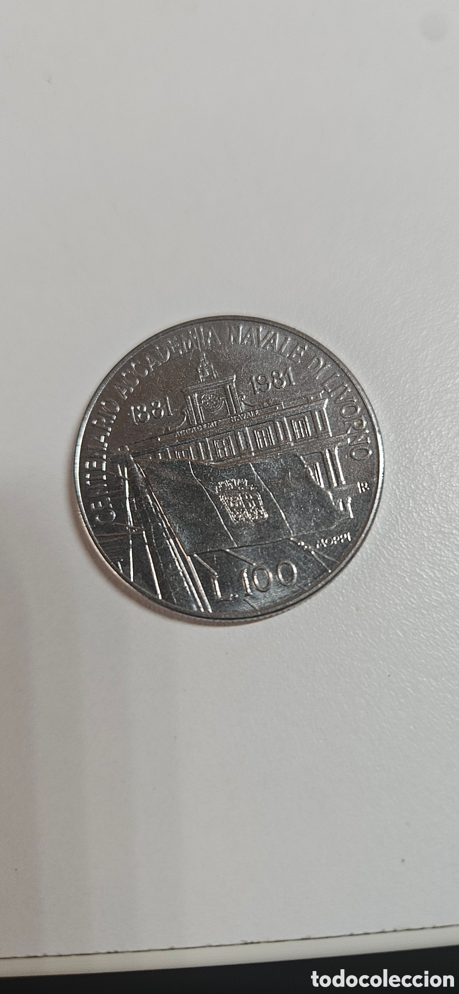Material numism&aacute;tico: MONEDA 100 LIRAS ITALIANA - Foto 2