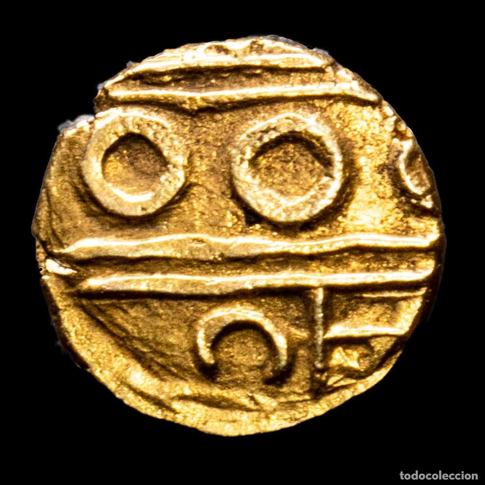 Material numism&aacute;tico: India - Pricky States. Gold Fanan. (0,32 g.). 1799-1810. KN # &alpha; 12. UNC. Kishanp Rafa Wolryan