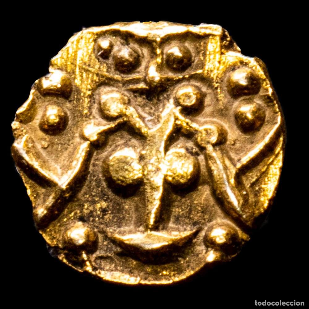 Material numism&aacute;tico: India - Pricky States. Gold Fanan. (0,33 g.). 1799-1810. KN # &alpha; 12. MBC. Kishanp Rafa Wolryan