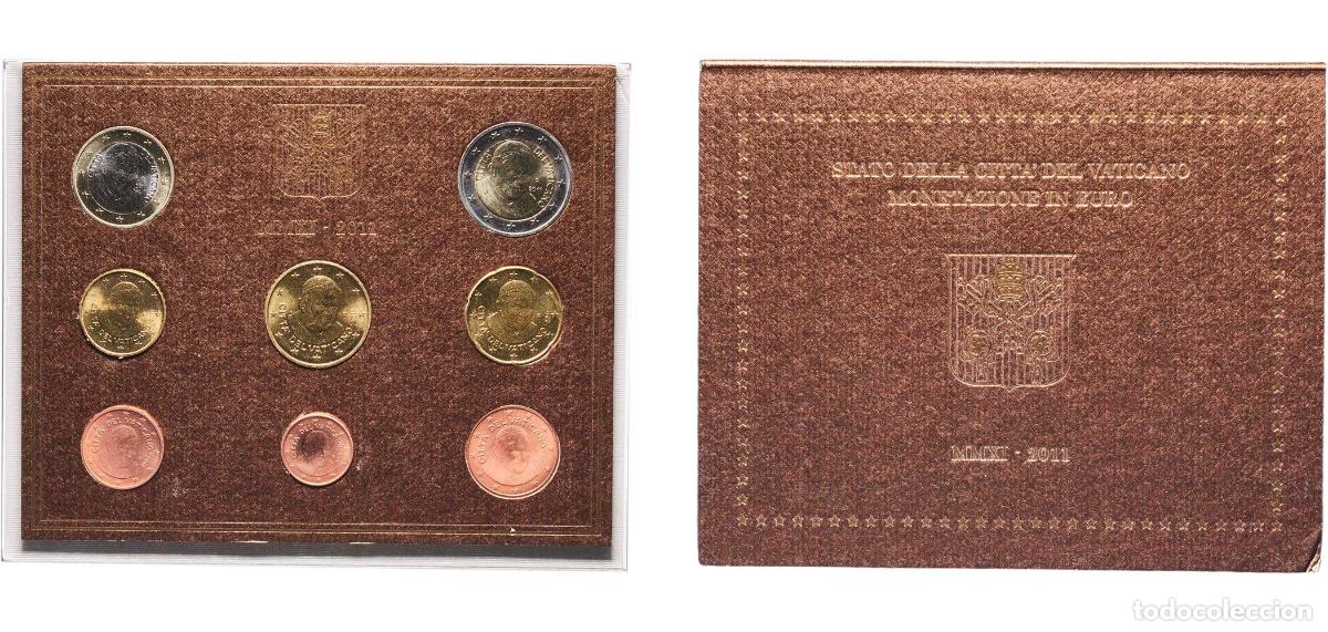 Material numism&aacute;tico: Vatican City City State 2011 R Euro set with 8 coins - Benedict XVI (2nd map) Bimetallic: nickel br