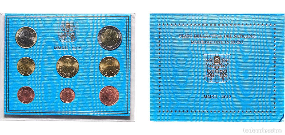 Material numism&aacute;tico: Vatican City City State 2012 R Euro set with 8 coins - Benedict XVI (2nd map) Bimetallic: nickel br