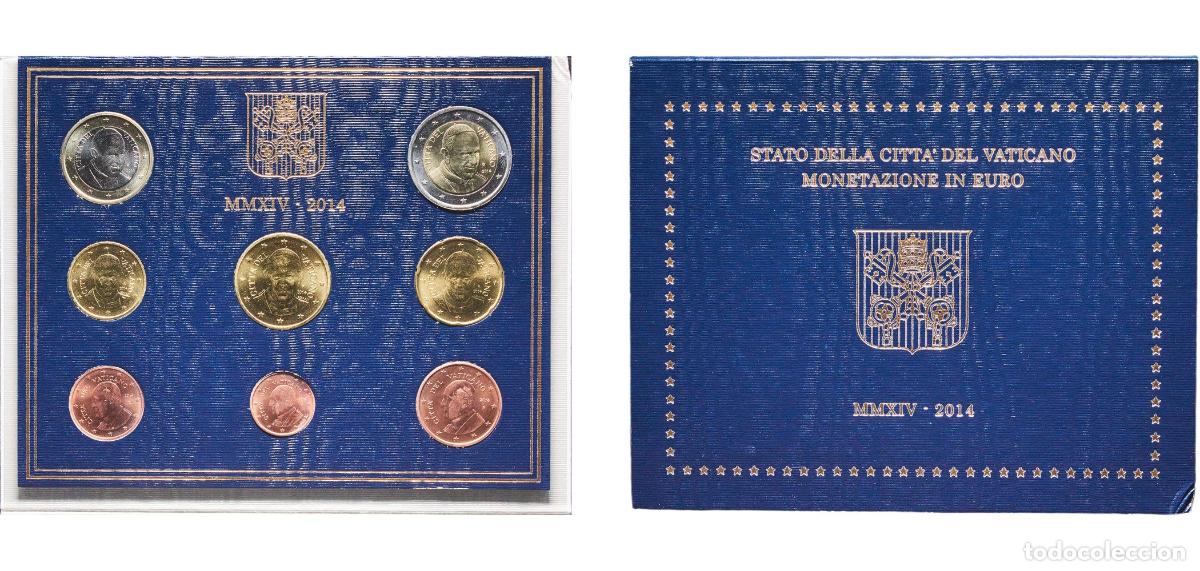 Material numism&aacute;tico: Vatican City City State 2014 R Euro set with 8 coins - Francis Bimetallic: nickel brass clad nickel