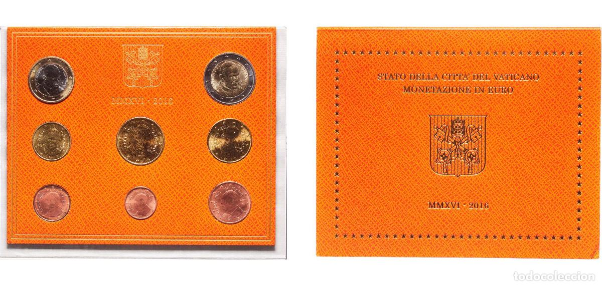 Material numism&aacute;tico: Vatican City City State 2016 R Euro set with 8 coins - Francis Bimetallic: nickel brass clad nickel