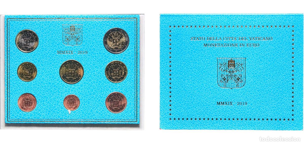 Material numism&aacute;tico: Vatican City City State 2019 R Euro set with 8 coins - Francis Bimetallic: nickel brass clad nickel