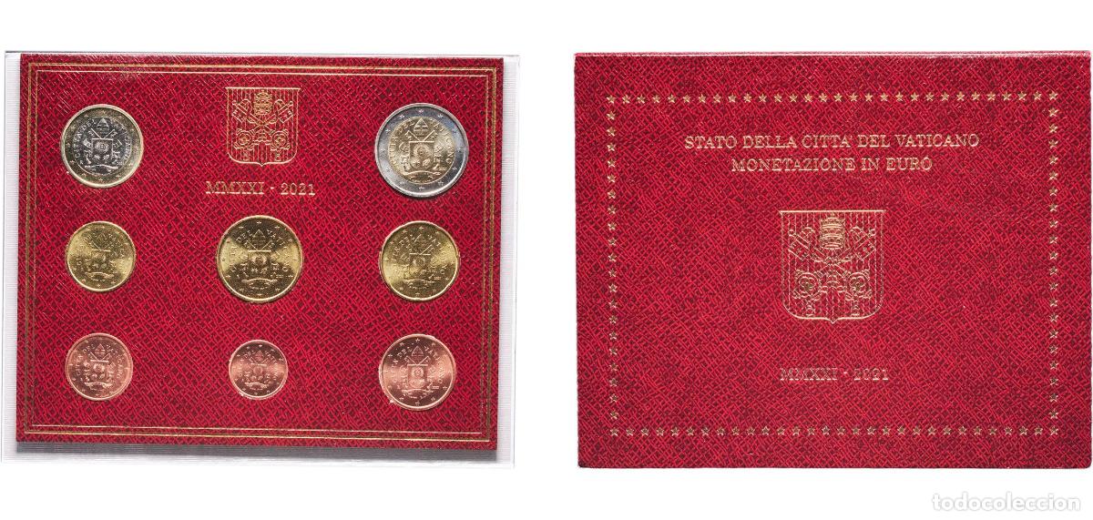 Material numism&aacute;tico: Vatican City City State 2021 R Euro set with 8 coins - Francis Bimetallic: nickel brass clad nickel