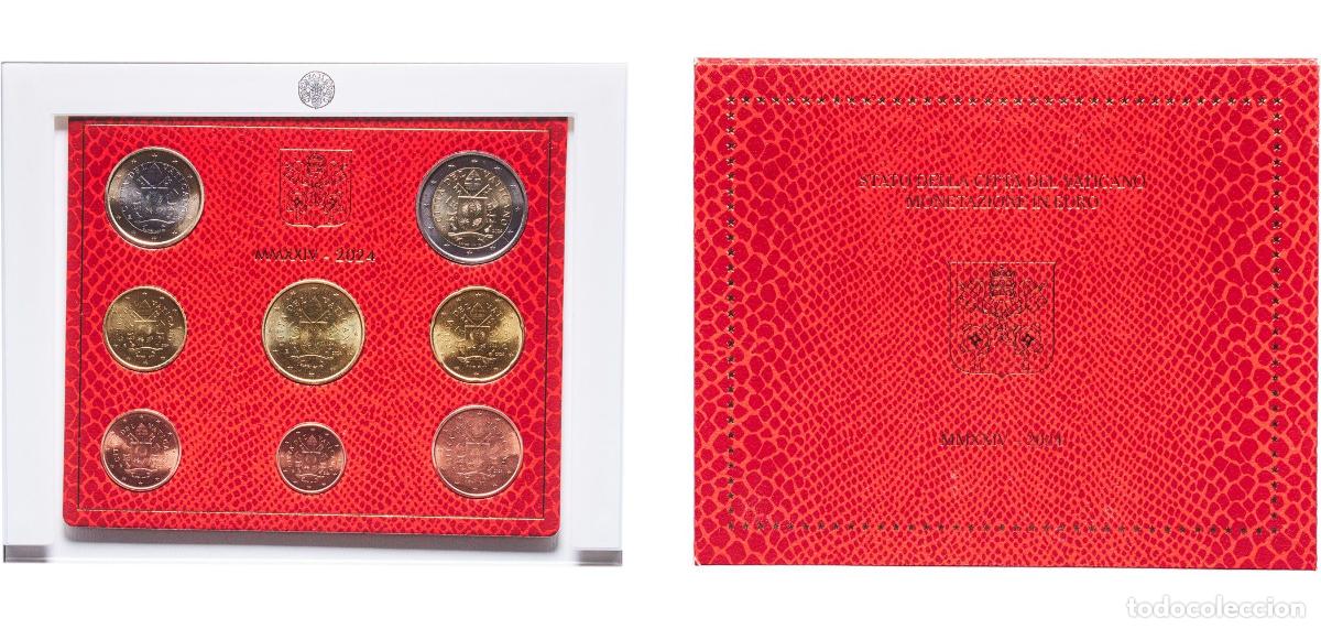 Material numism&aacute;tico: Vatican City City State 2024 R Euro set with 8 coins - Francis Bimetallic: nickel brass clad nickel