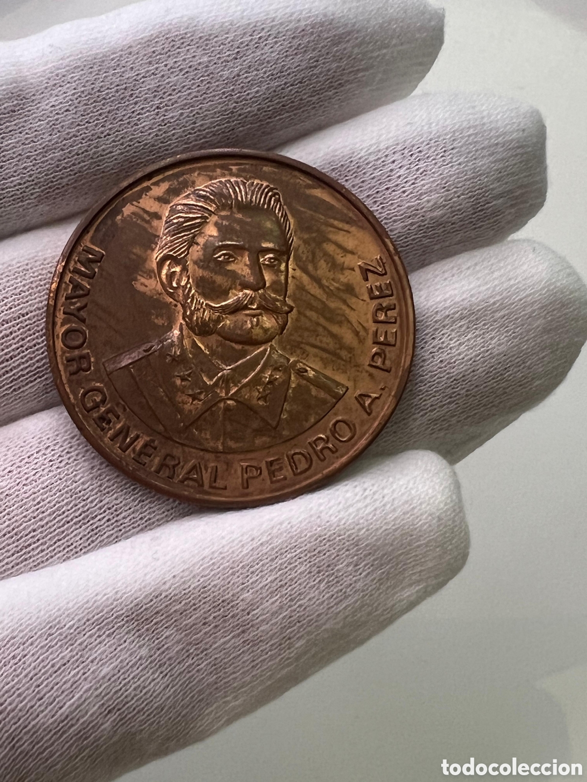 Material numism&aacute;tico: L148P2.Cuba, placa-medalla Mayor General Pedro A Perez - Foto 1