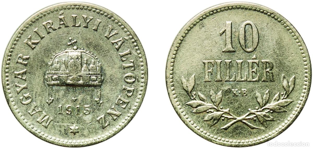 Material numism&aacute;tico: Hungary Kingdom 1915 KB 10 Fill&eacute;r - Francis Joseph I Nickel brass Hungarian mint (4400000) 2.98g AU