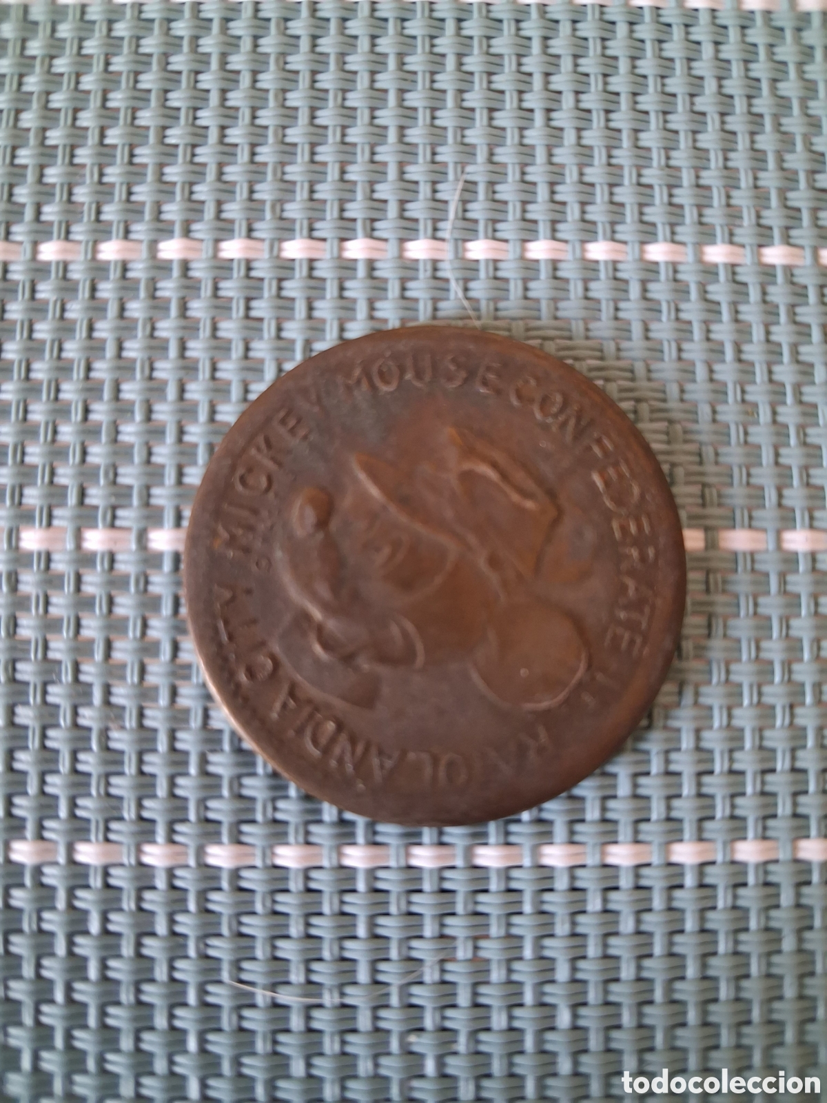 Material numism&aacute;tico: 10 Dolares Ratolandia city Mickey Mouse Confederation (c 1960) United State of America Ficha Token