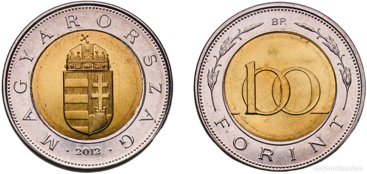 Material numism&aacute;tico: Hungary Republic 2012 BP. 100 Forint (magnetic) Bimetallic: brass plated steel centre in nickel pla