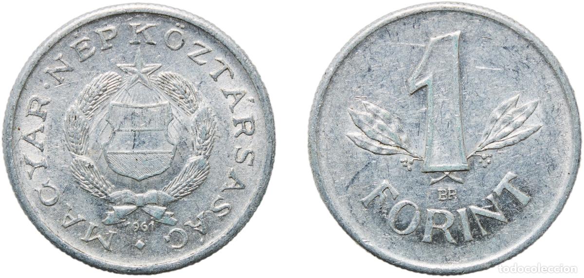 Material numism&aacute;tico: Hungary People's Republic 1961 BP. 1 Forint Aluminium Hungarian mint (5000000) 1.51g XF KM 555 &Eacute;H