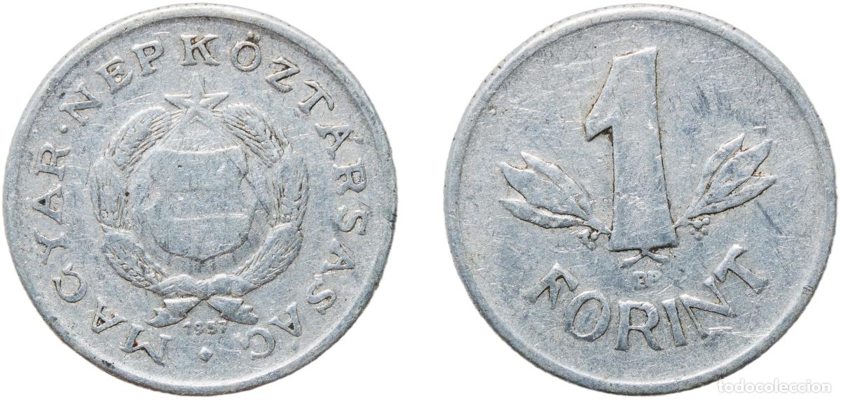 Material numism&aacute;tico: Hungary People's Republic 1957 BP. 1 Forint Aluminium Hungarian mint (7500000) 1.45g VF KM 555 &Eacute;H