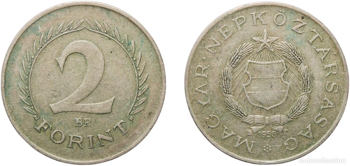 Material numism&aacute;tico: Hungary People's Republic 1958 BP. 2 Forint Copper-nickel Hungarian mint (1033000) 4.87g XF KM 556