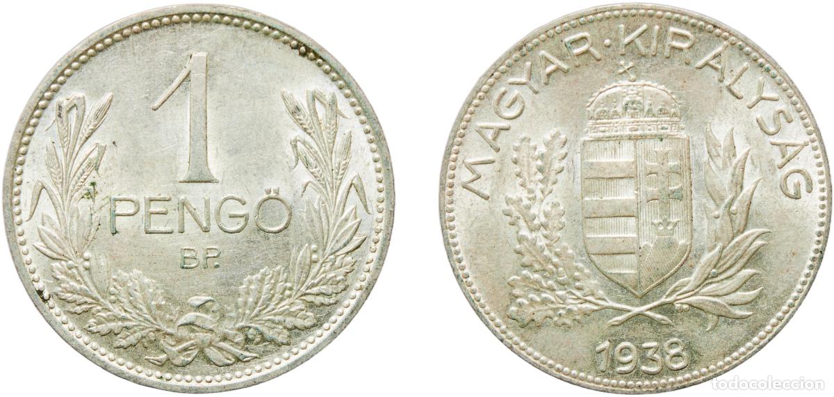 Material numism&aacute;tico: Hungary 1938 BP. 1 Pengő - Mikl&oacute;s Horthy Original luster Silver (.640) Hungarian mint (5000000) 5.0