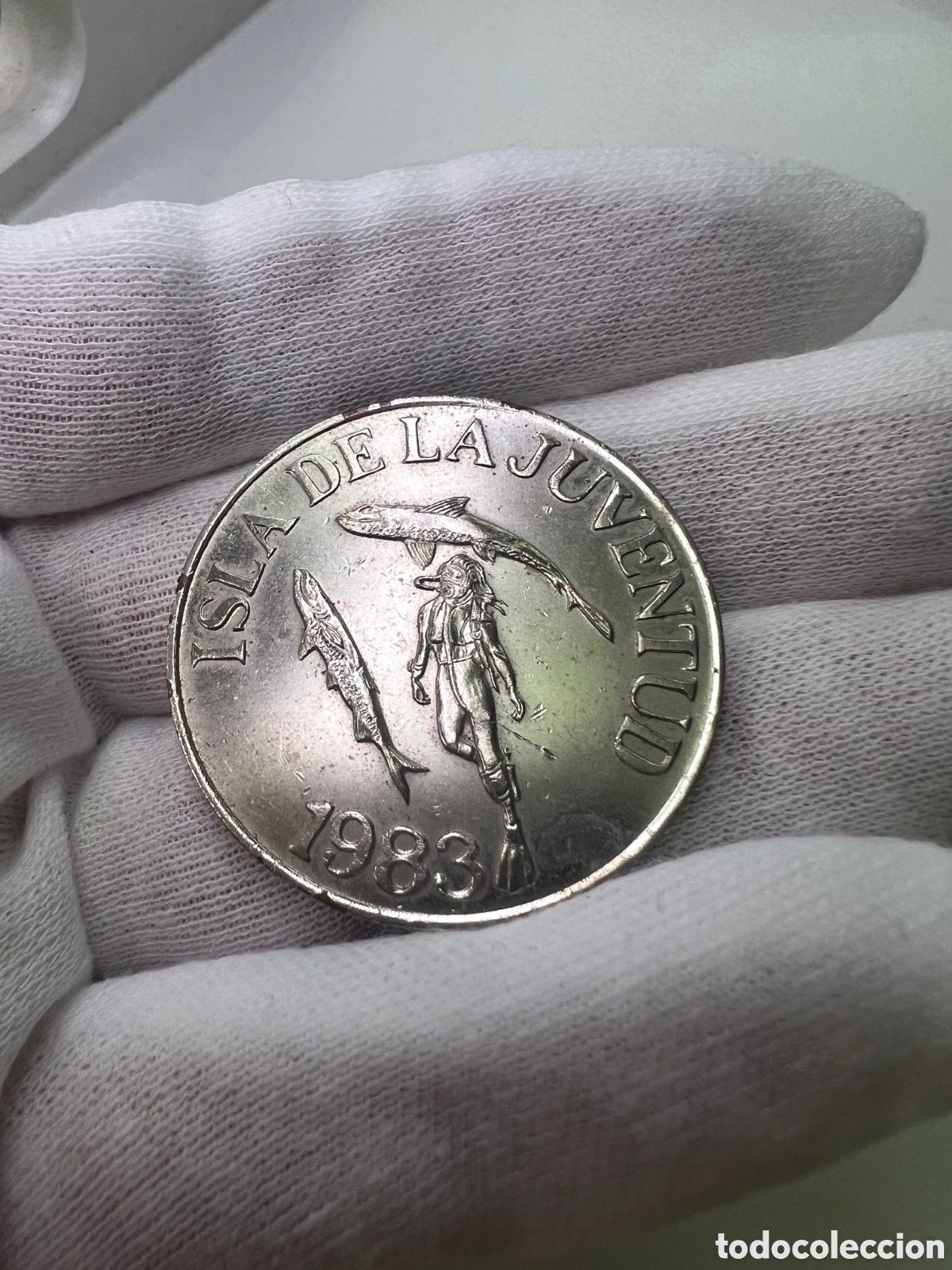 Material numism&aacute;tico: L150P4.Cuba,placa-medalla ,Isla de la Juventud - Foto 1