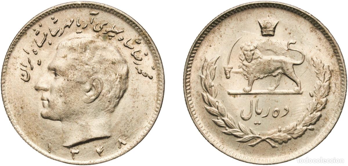 Material numism&aacute;tico: Iran Empire AH1348 (1969) 10 Rials - Mohammad Rezā Pahlavī Copper-nickel (75% Copper, 25% Nickel)