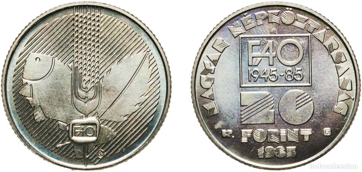 Material numism&aacute;tico: Hungary People's Republic 1985 BP. 20 Forint (FAO) Copper-nickel Hungarian mint (25000) 7.04g UNC