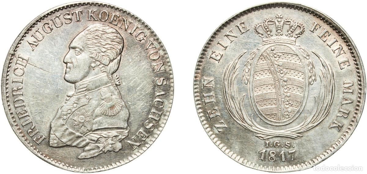 Material numism&aacute;tico: Germany Kingdom of Saxony 1817 IGS 1 Conventionsthaler - Frederick August I Silver (.833) Dresden M