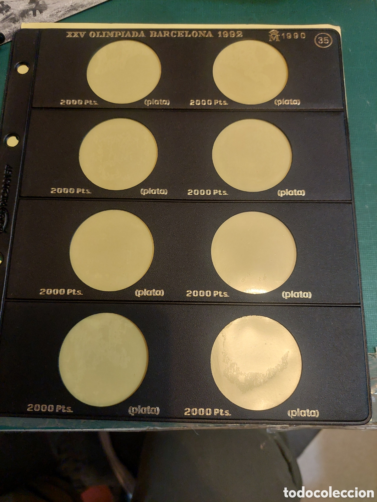 Material numism&aacute;tico: 35 pardo xxV olimpiadas Barcelona 1990