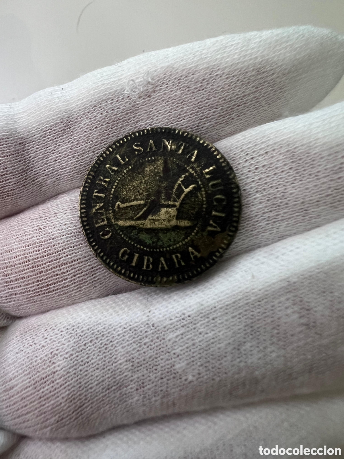 Material numism&aacute;tico: Cuba, ficha-token Central Santa Luc&iacute;a