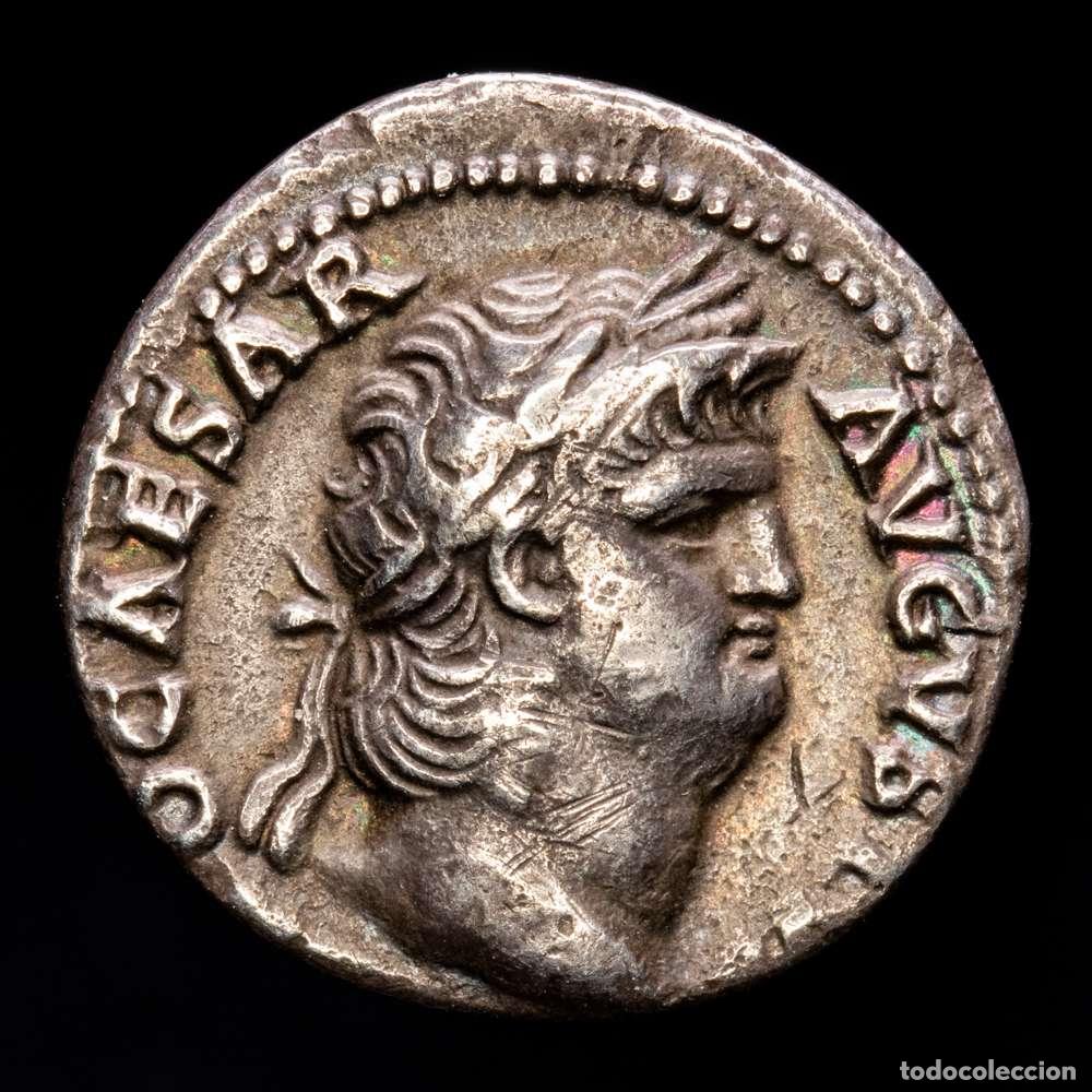 Material numism&aacute;tico: Imperio Romano, Ner&oacute;n (54-68 d. C.), denario, Roma. RIC.53. IVPPITER &ndash; CVSTOS