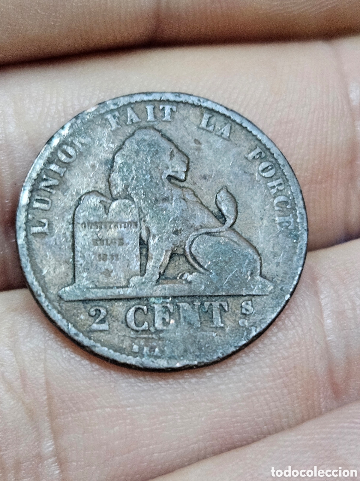 Materiale numismatico: MONEDA LEOPOL II ROI DES BELGES 2 CENT. 1873